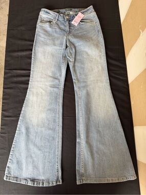 Wild Fable Womens Mid Rise Flare Jeans High Stretch Light Wash Denim NWT